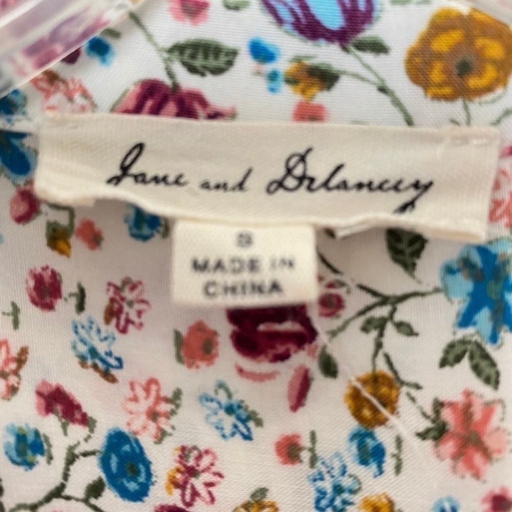 Jane And Delancey Floral Shirt Long Sleeves Size S - Picture 4 of 8